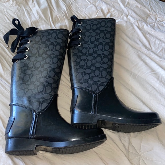 COACH rain boots